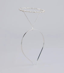 Angelic Glow Rhinestone Halo Headband