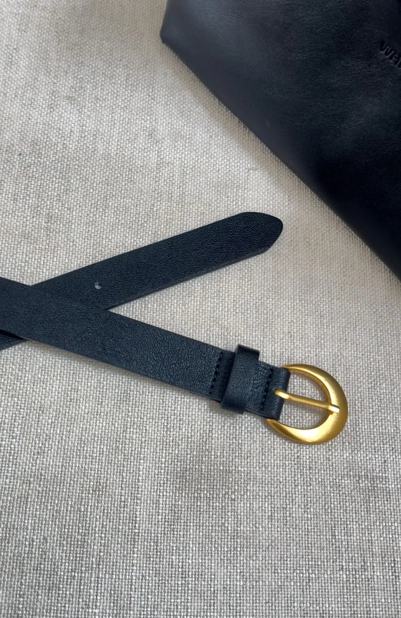 Titan Belt Black/Vintage Gold